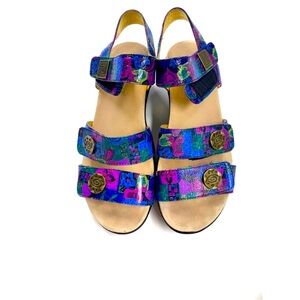 Alegria Olivia Geometric Gem Tone Sandals / Size 39 / US 8.5